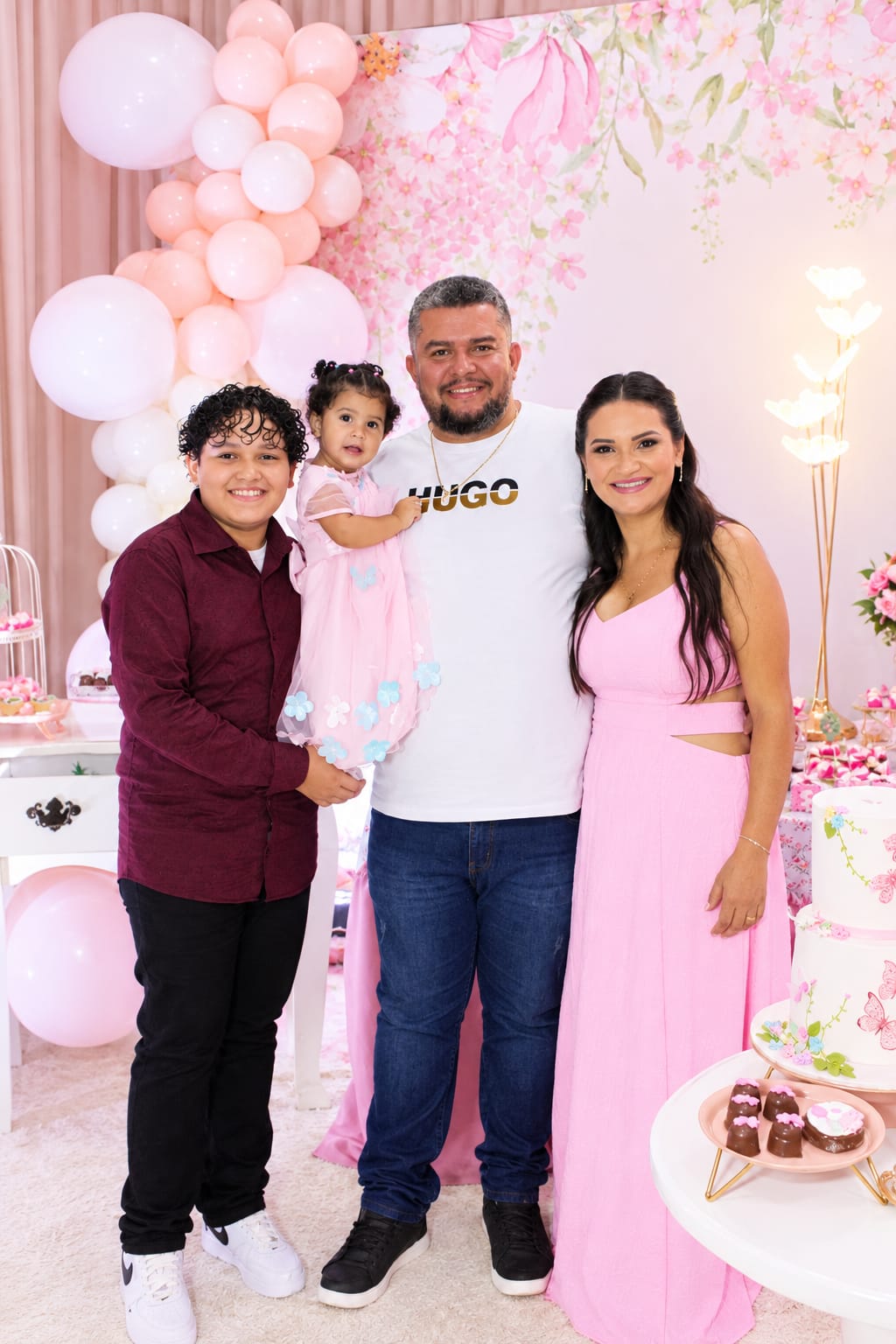 Anderson de Oliveira Mariano com sua família
